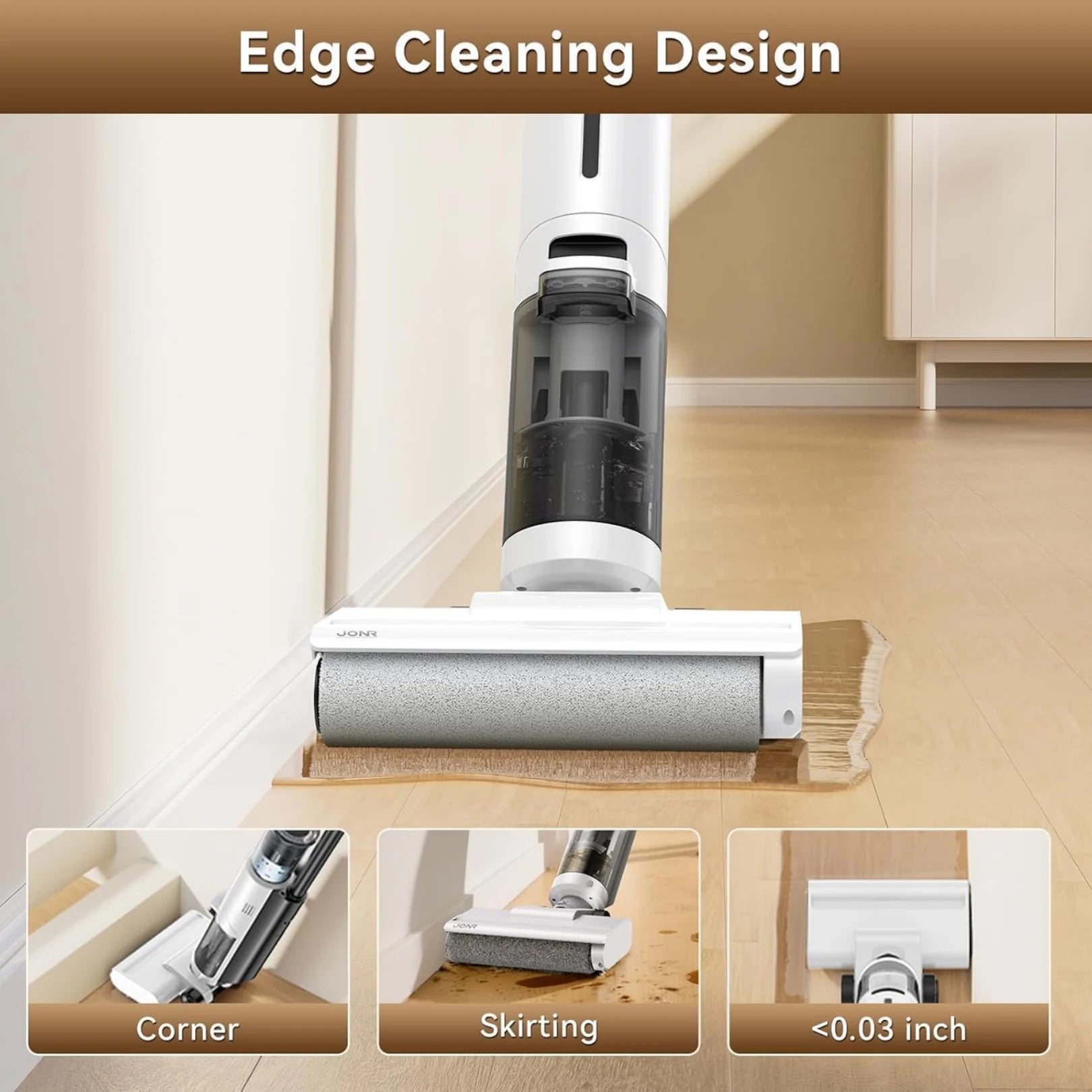 ED12 Lite Cordless Wet & Dry Vacuum – Lightweight, 7000Pa, Self-Cleaning