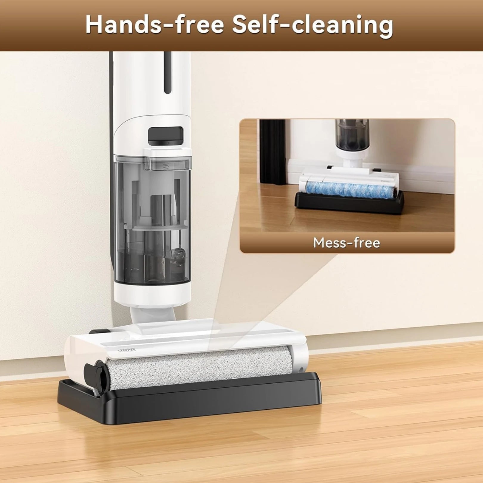ED12 Lite Cordless Wet & Dry Vacuum – Lightweight, 7000Pa, Self-Cleaning