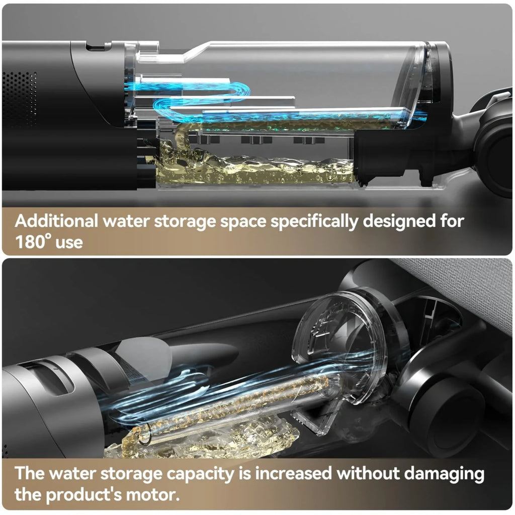 ED12 Pro Max 17,000Pa Wet Dry Vacuum, 180° Lie-Flat Hot-Water Floor Cleaner